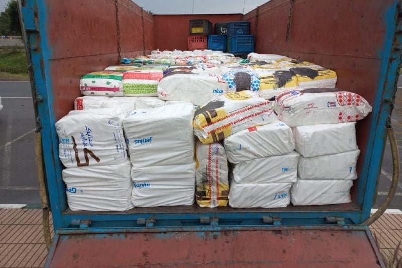 درك الجديدة يحجز  كميات كبيرة من أكياس البلاستيك الممنوعة بأحد الورشات بجماعة أولاد احسين