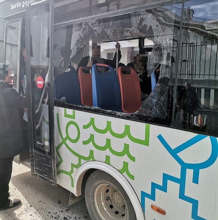 اعتقال شاب هشم زجاح حافلة للنقل الحضري بوسط الجديدة