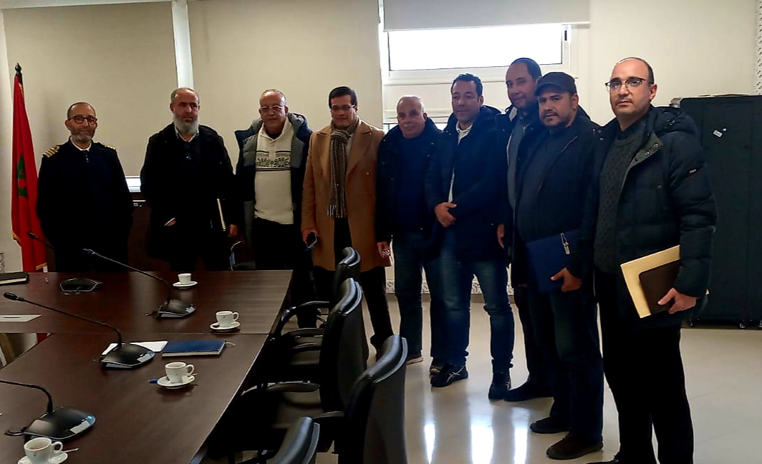 المدير الجهوي لوكالة ANP يلتقي ممثلي الهيئات النقابية من أجل تحسين خدمات مينائي الجديدة والجرف الاصفر و تقوية المنتوج البحري