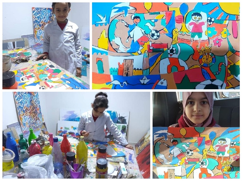 التلميذة بشرى فشار من مديرية الجديدة تتالق في مسابقة ''أحسن لوحة تشكيلة'' على الصعيد الوطني