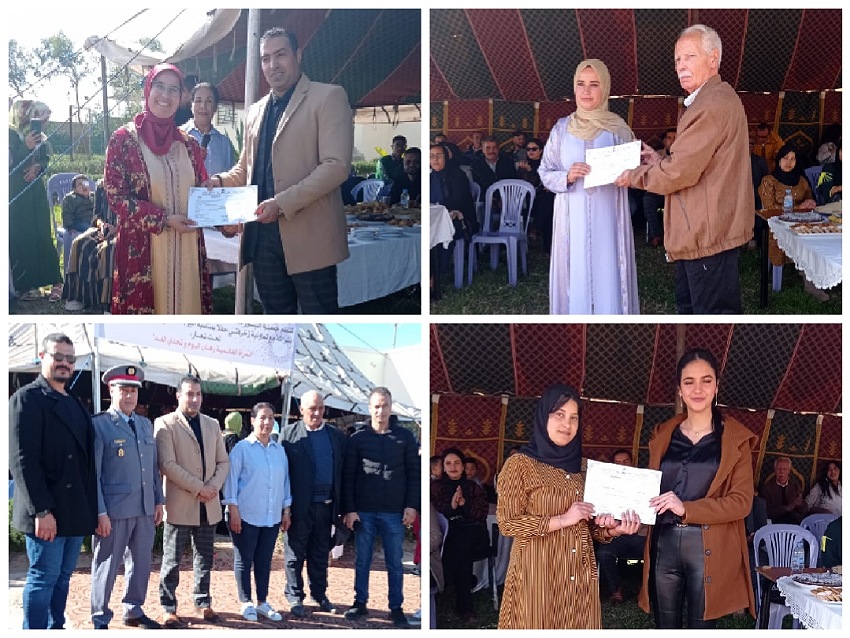 جمعية النور للأعمال الاجتماعية و تعاونية زخرفتي  يحتفلان باليوم العالمي للمرأة 8 مارس باولاد غانم