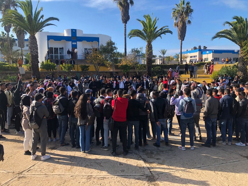 منظمة التجديد الطلابي تستنكر تردي الوضع الأمني داخل الحرم الجامعي لجامعة شعيب الدكالي