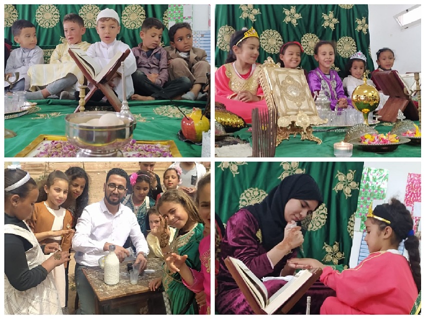 تنظيم صبيحة لفائدة تلاميذ وحدة الگعامسة بمجموعة مدارس امهيولة