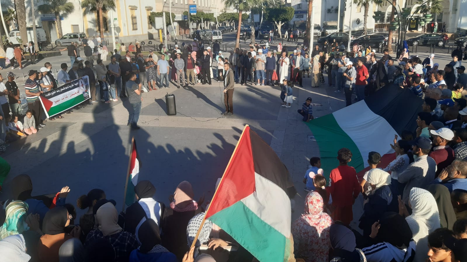 تنظيم وقفة احتجاجية حاشدة بالجديدة للتنديد بالعدوان الاسرائيلي على غزة