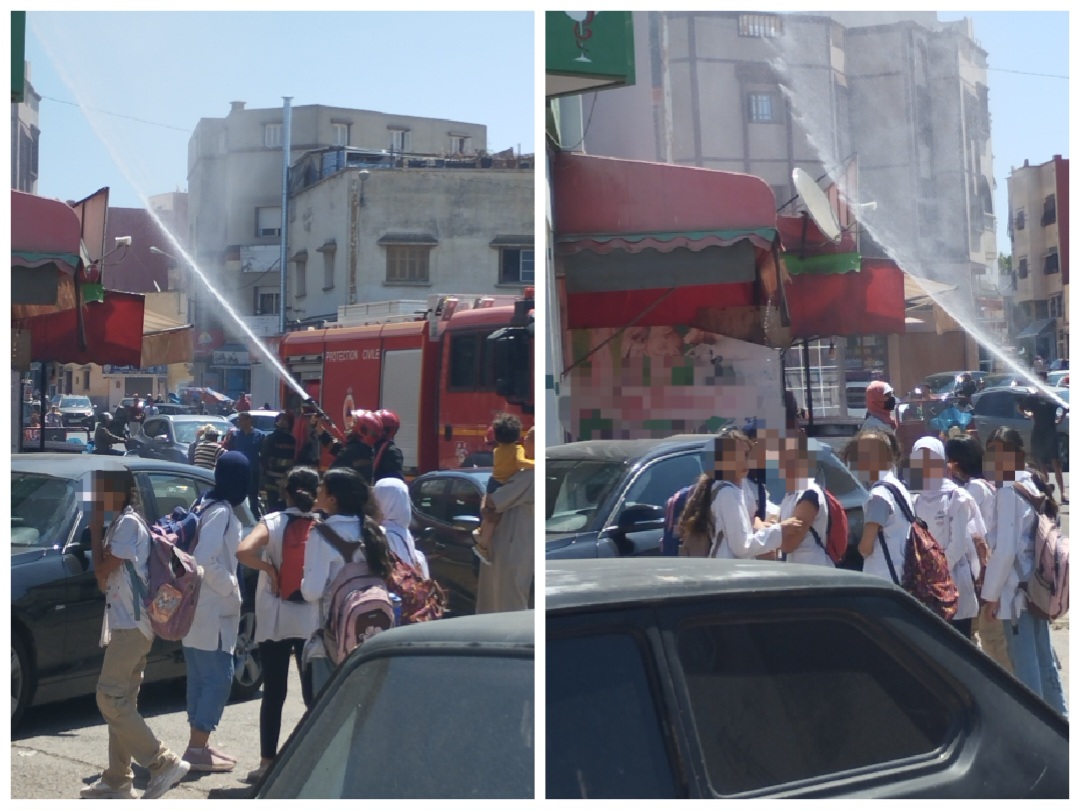 الوقاية المدنية تخمد حريقا داخل مشواة لشي اللحوم بوسط الجديدة