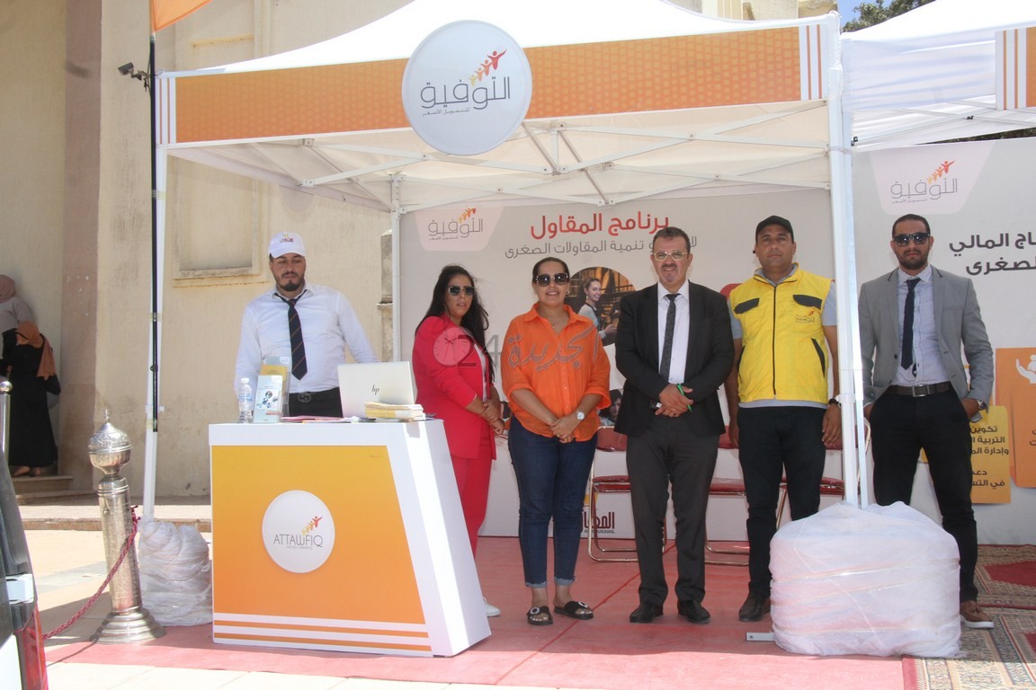 قافلة مؤسسة التوفيق للقروض الصغرى تحط الرحال  بموسم مولاي عبد الله أمغار