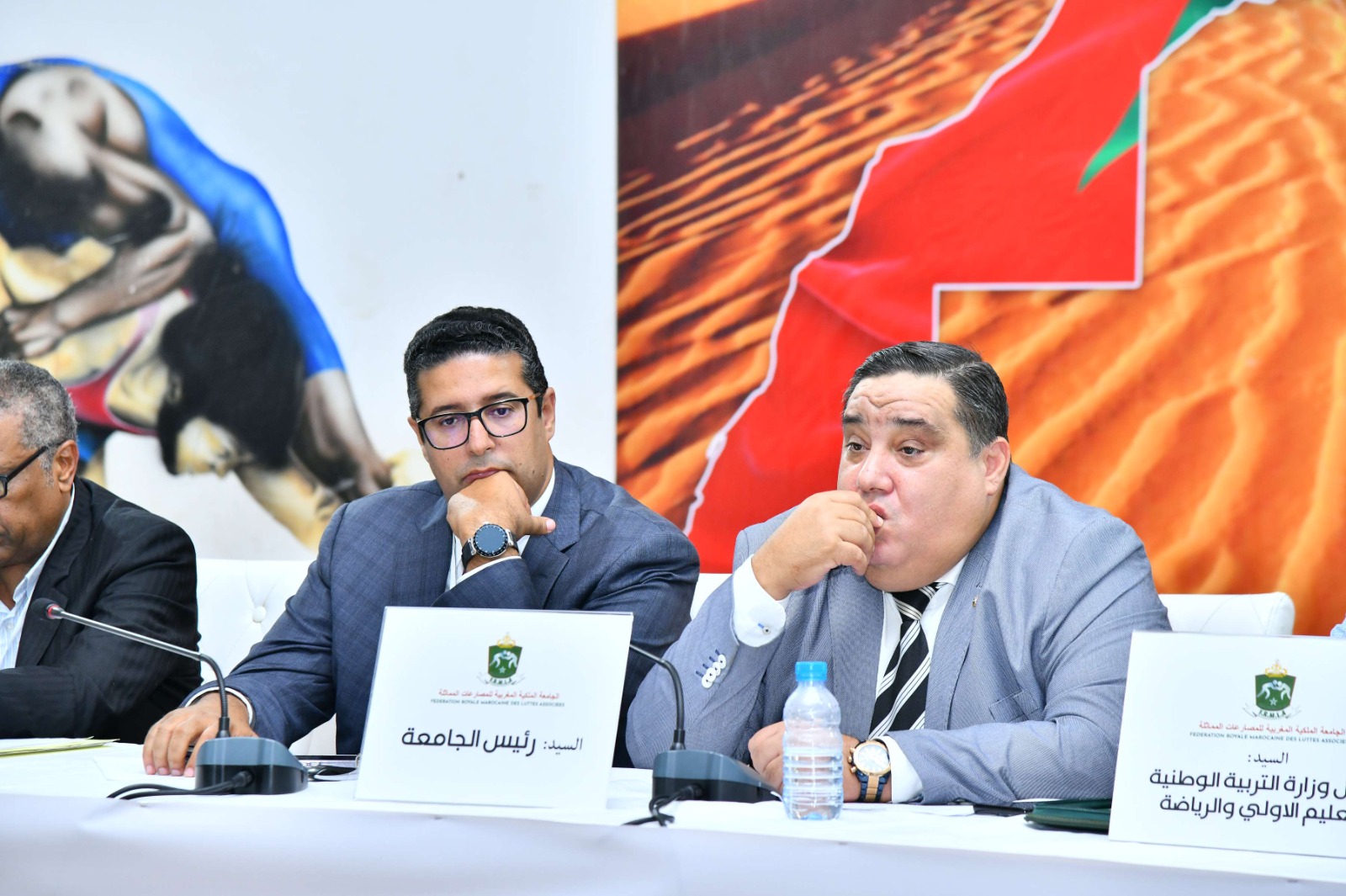 انتخاب عثمان الطرمونية نائبا لرئيس جامعة المصارعة خلال جمعها العام المنعقد بالجديدة