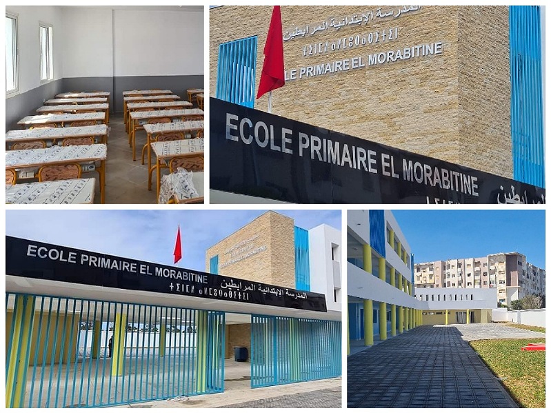 بالصور.. افتتاح مدرسة ابتدائية للتعليم العمومي بساحة حي المطار بالجديدة