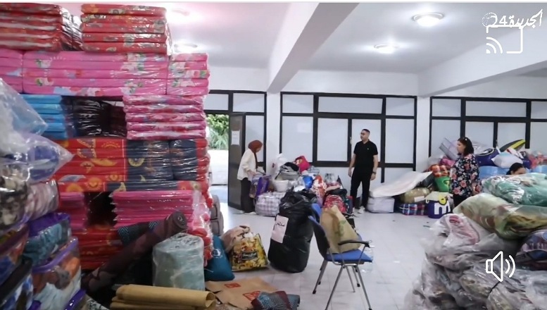 انطلاق 6 شاحنات من المساعدات التي تم جمعها بالمؤسسات التعليمية بالجديدة في إتجاه المناطق المتضررة من الزلزال