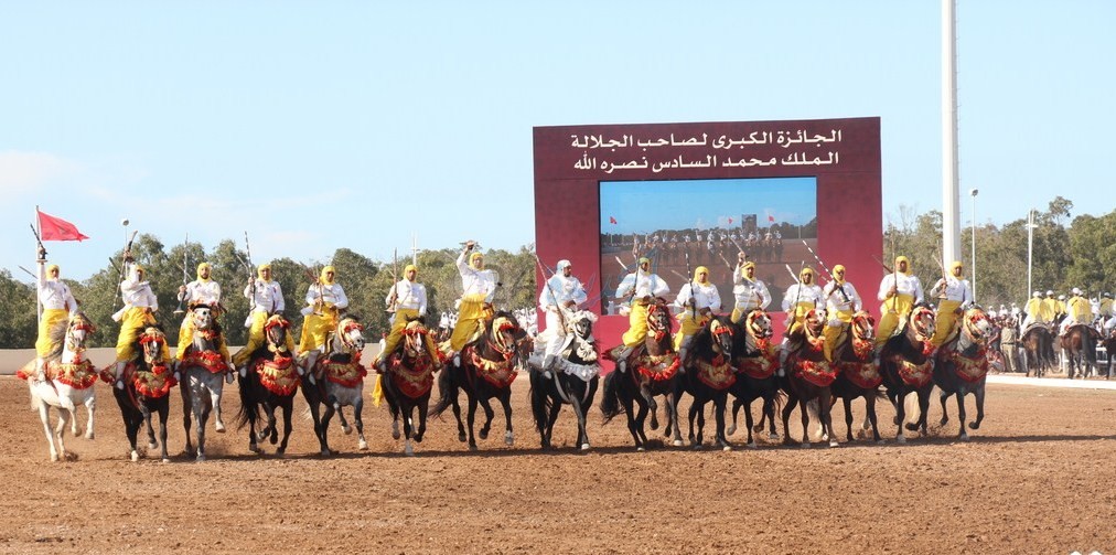 بالصور ... التبوريدة تستقطب اكبر عدد من زوار معرض الفرس
