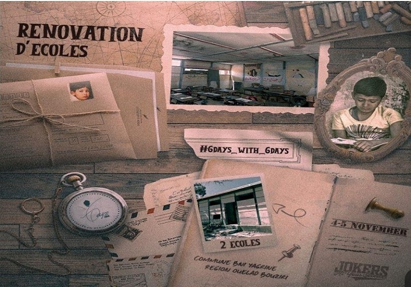 نادي ''6دايز'' التابع للمدرسة الوطنية للتجارة و التسيير بسطات يطلق مجموعة من الأنشطة الخيرية