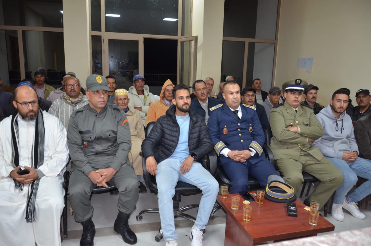 قائد قيادة سانية بركيك يترأس حفل الانصات الى الخطاب الملكي بمناسبة الذكرى 48 للمسيرة الخضراء