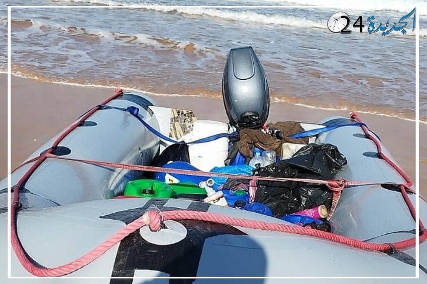 درك أولاد غانم يحجز زورقا مطاطيا باقليم الجديدة ويوقف 13 مرشحا للهجرة السرية