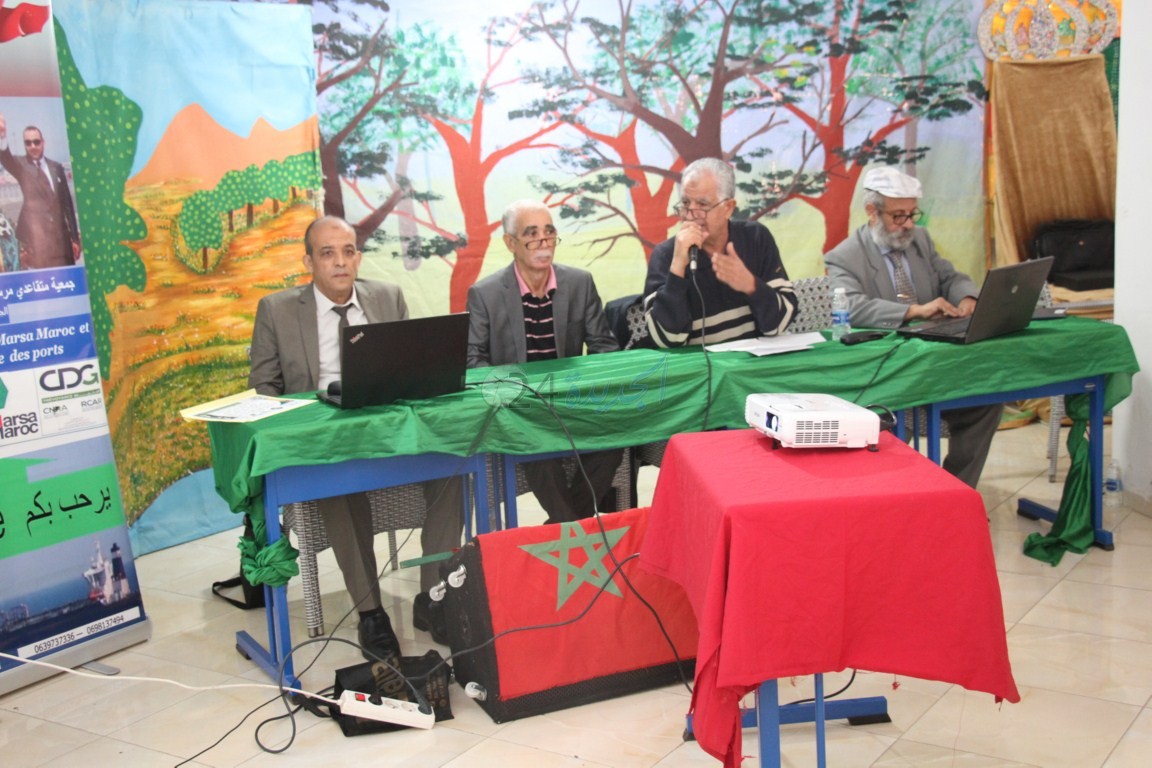 جمعية متقاعدي مرسى ماروك في لقاء تواصلي مع مندوب جهة الدار البيضاء - سطات  للصندوق المغربي للتقاعد
