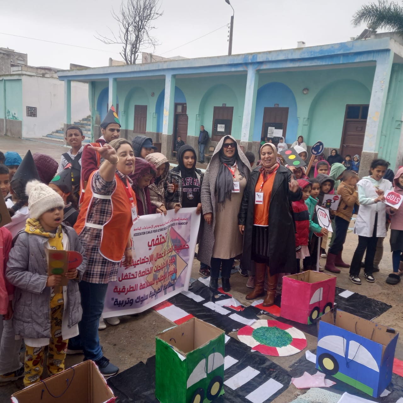 جمعية المجد بالجديدة ..ورشات تحسيسية لتعزيز الوعي بالسلامة الطرقية لفائدة الاطفال ذوي الاحتياجات الخاصة.