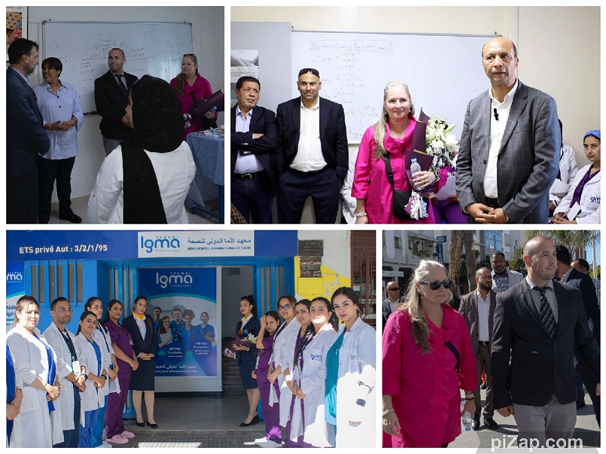 زيارة وفد كندي مهم لمعهد اكما سكول الدولي للصحة  بالجديدة