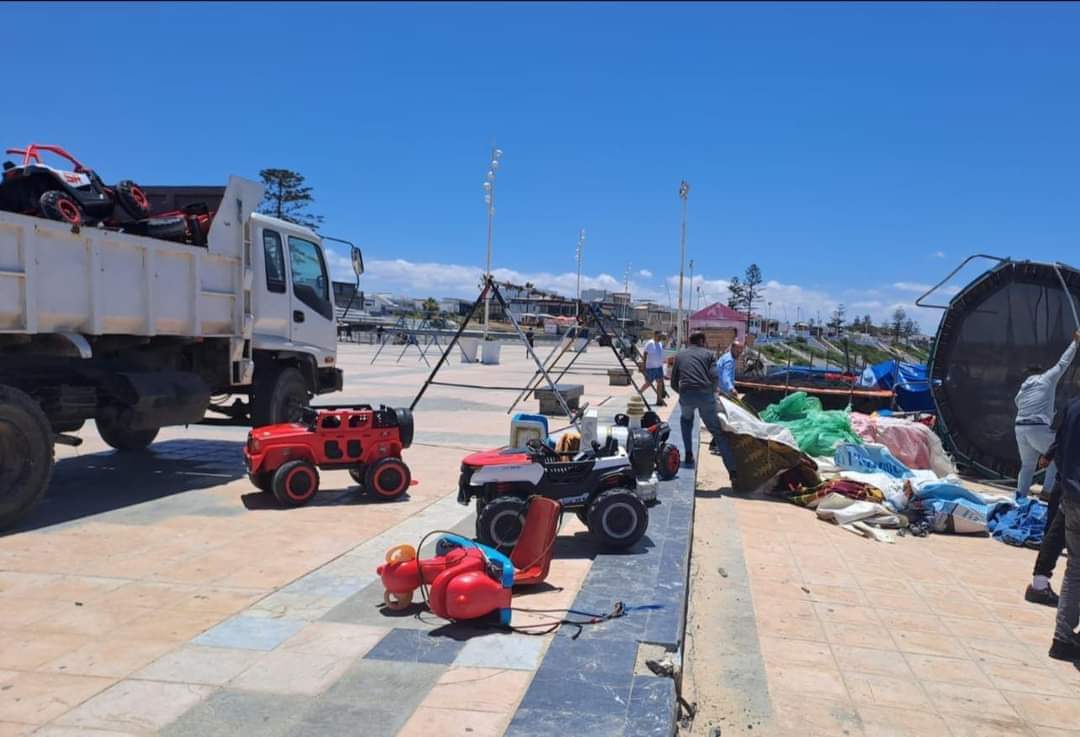 قائد مولاي عبد الله يقود حملة لتحرير الملك العمومي بمنتجع سيدي بوزيد