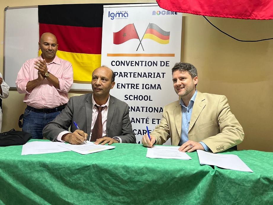 معهد إكما سكول الدولي للصحة بالجديدة يوقع اتفاقية شراكة للتشغيل بالمانيا