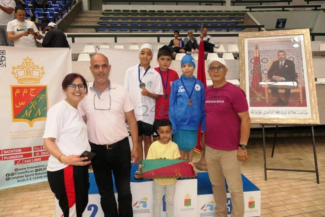 تألق سباحات و سباحو الجمعية الرياضية للدفاع الحسني ألجديدي في المسابقة الجهوية