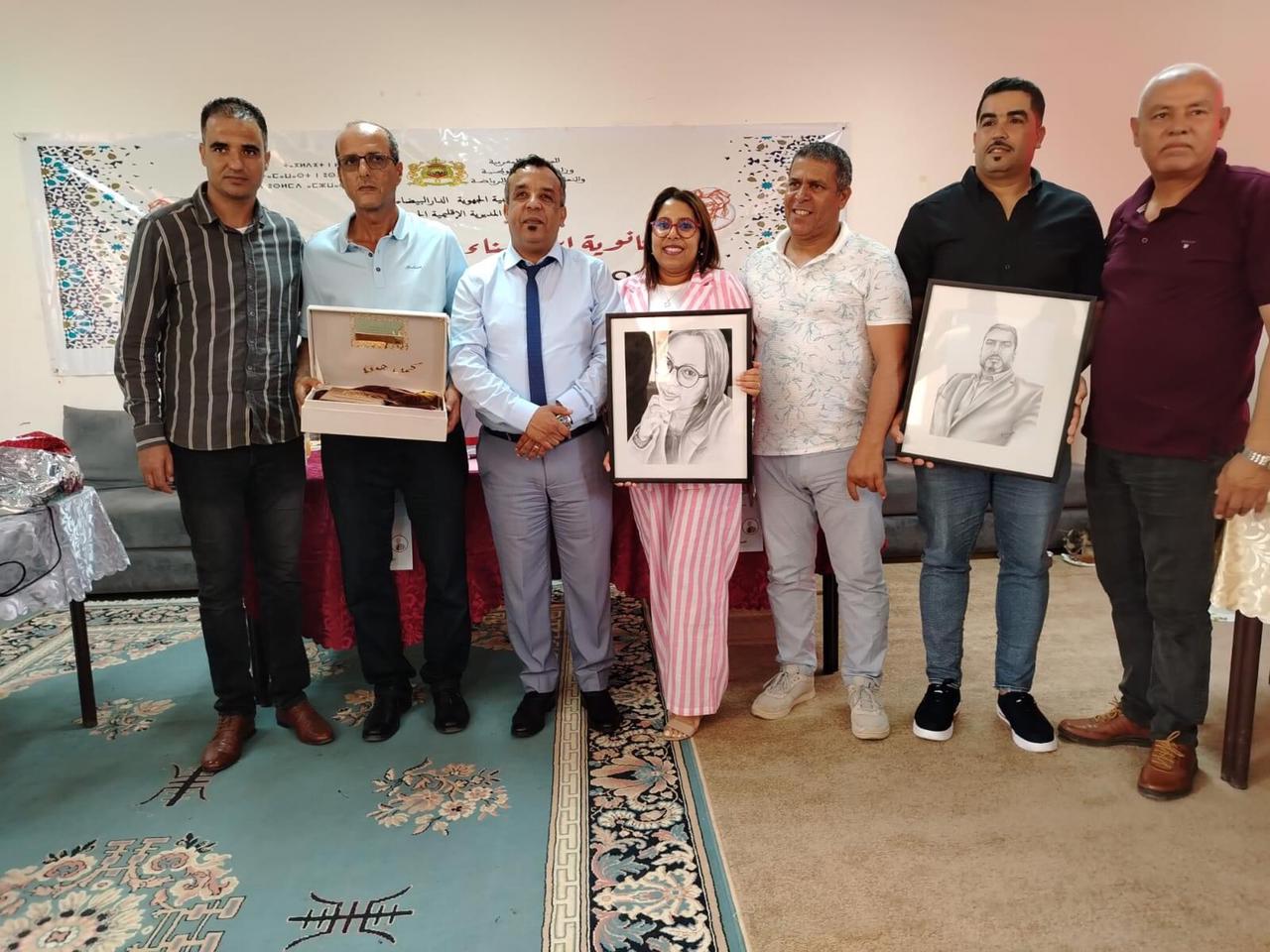 ثانوية ابن البناء المراكشي بمديرية الجديدة تحتفي بأطرها المحالة على التقاعد والمستفيدة من الحركة الانتقالية