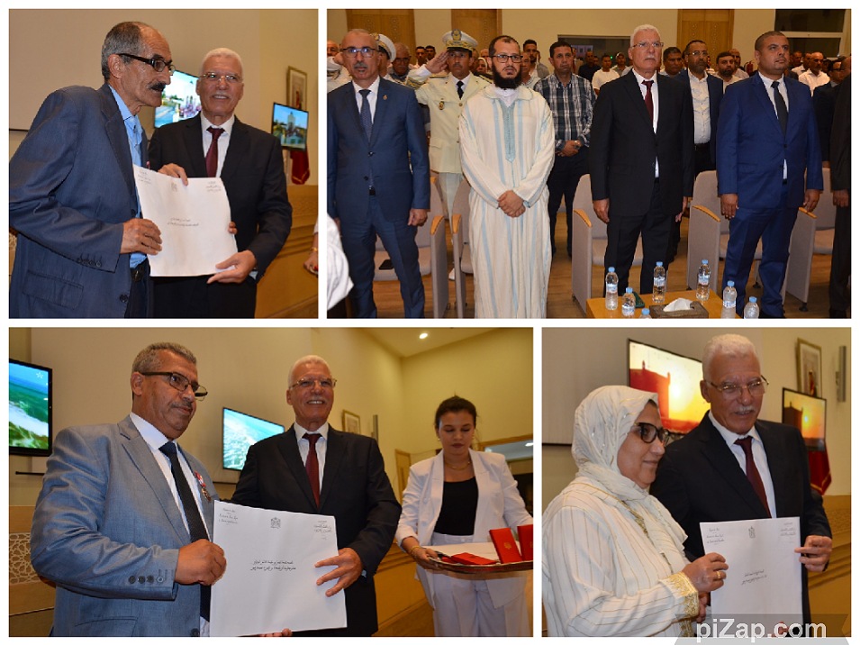 عامل سيدي بنور يترأس مراسيم الإنصات للخطاب الملكي بمناسبة الذكرى الـ 25 لعيد العرش