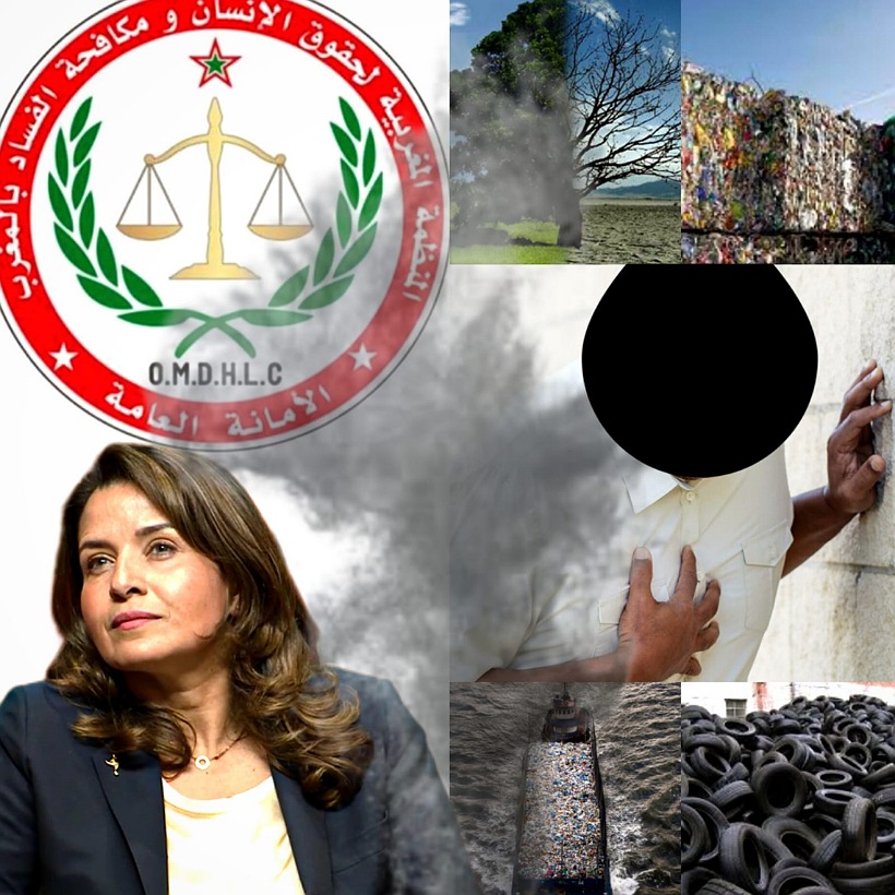 المنظمة المغربية لحقوق الانسان ومكافحة الفساد بالمغرب تناشد الوزيرة ليلى بنعلي بالتراجع عن استيراد النفايات الأجنبية
