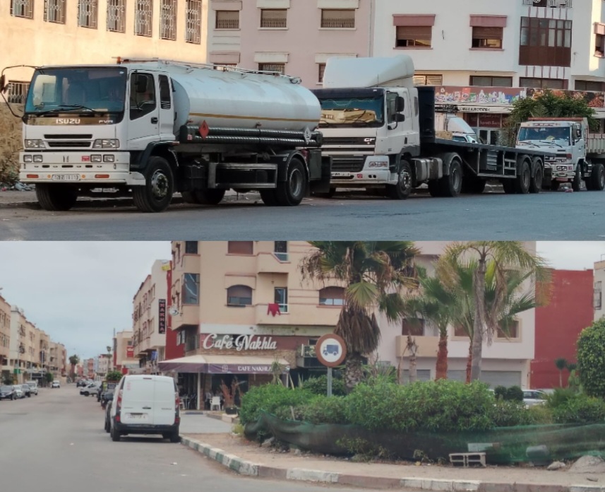 الجديدة.. شاحنات تمر بشكل يومي من اتجاه ممنوع وتخلق ضجيجا و فوضى للساكنة