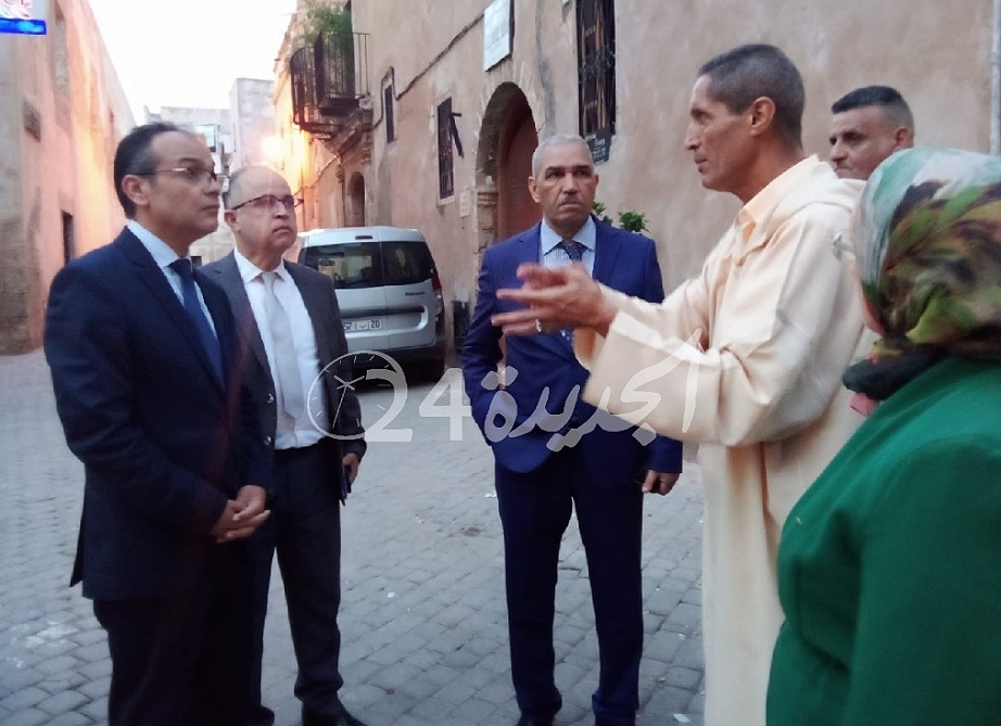 بالصور.. عامل إقليم الجديدة يتفقد معالم الحي البرتغالي