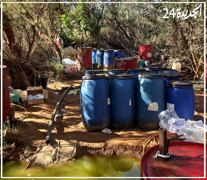 درك الجديدة يفكك مصنعا  في الطبيعة لتقطير ''الماحيا''