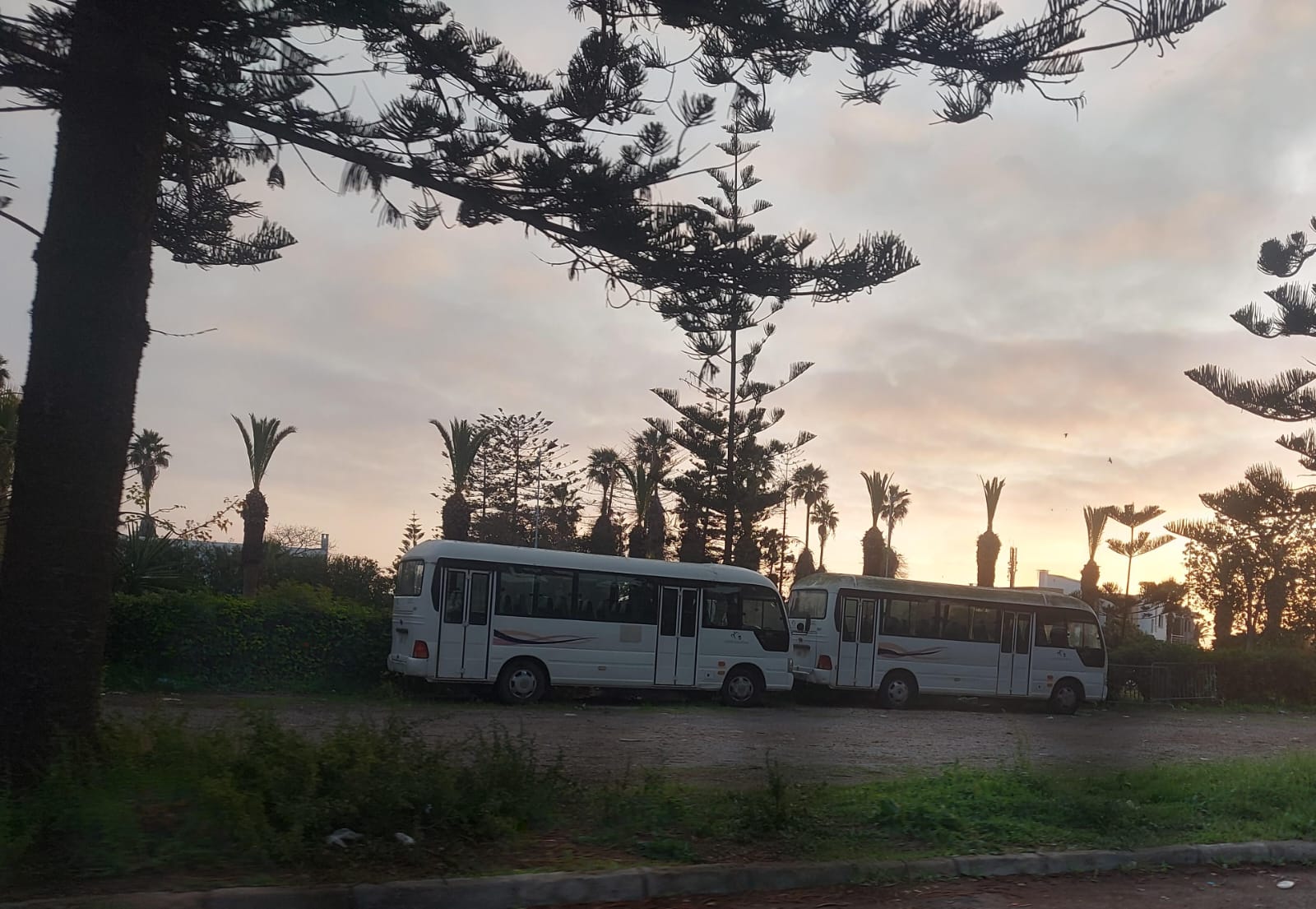 حافلات المبادرة الوطنية للتنمية البشرية معرضة للاتلاف أمام مقر عمالة الجديدة