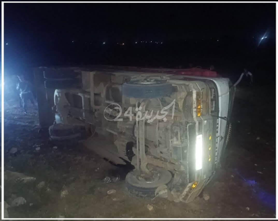 أولاد حمدان : مصرع رجل انقلبت عليه شاحنة في حادثة سير غريبة