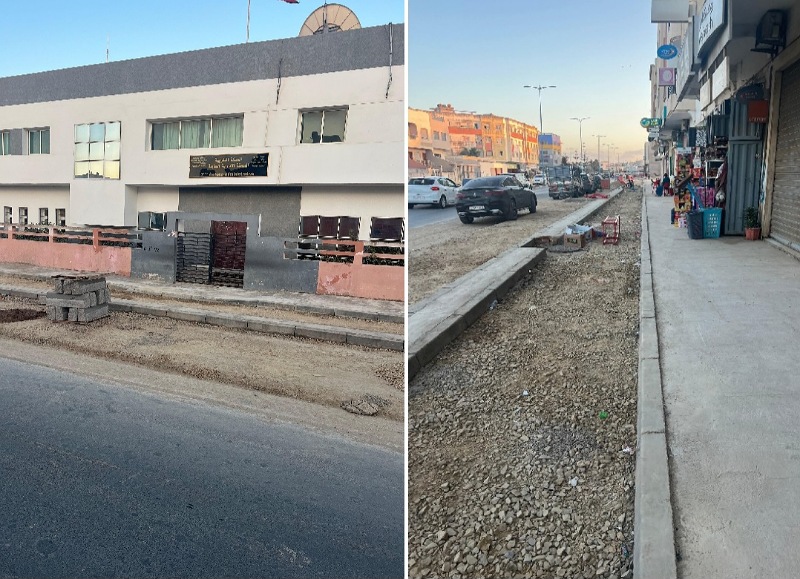 شارع جبران خليل جبران بالجديدة.. تأخير في الإنجاز وتصميم ينسى الإنسان