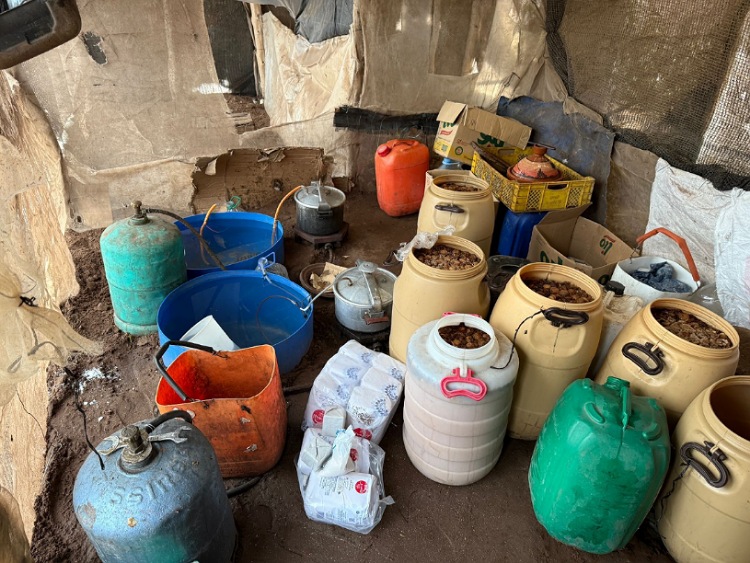 درك اثنين اشتوكة يفكك مصنعا لتقطير مسكر الماحيا