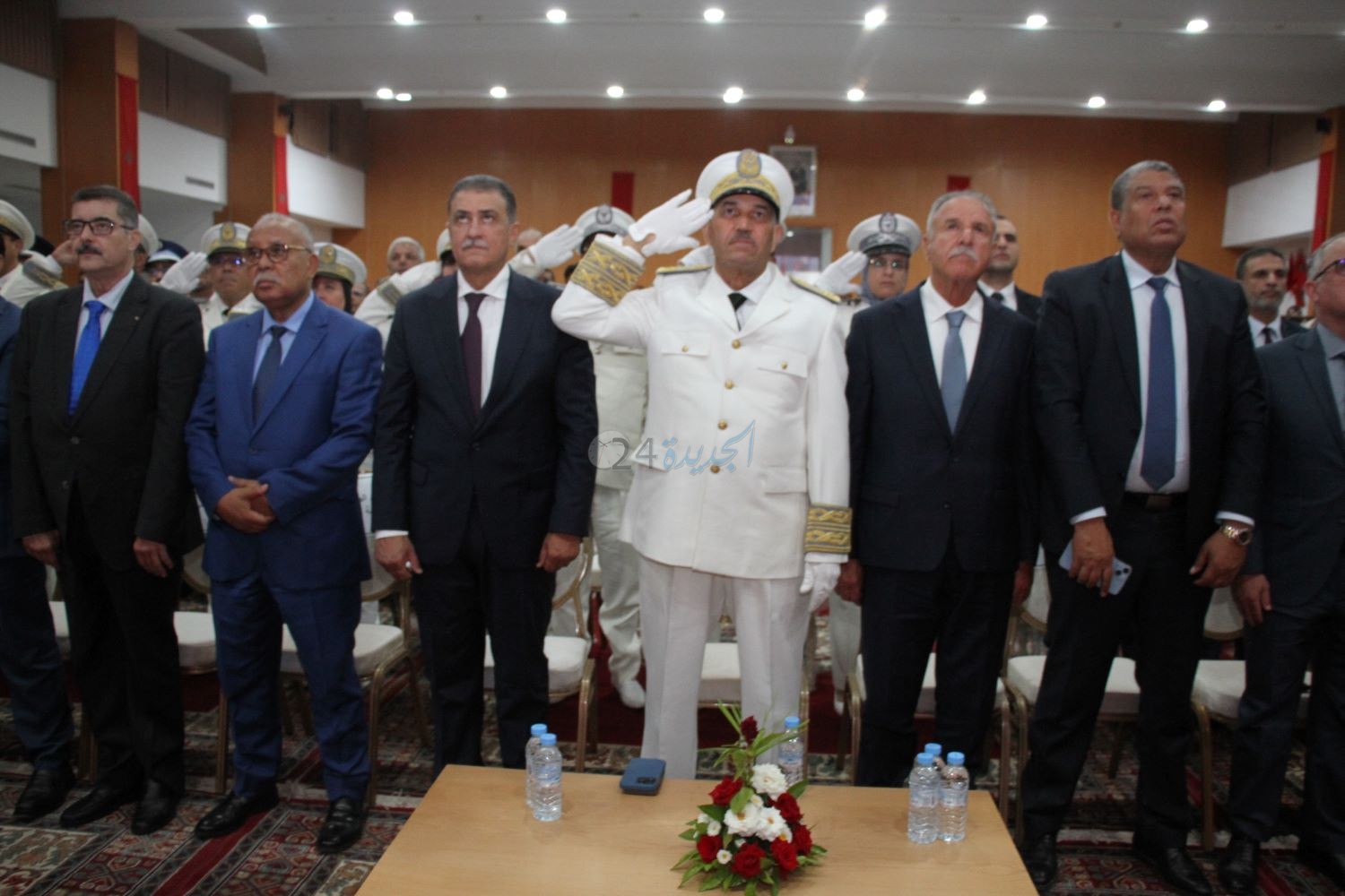 عامل إقليم الجديدة يترأس مراسيم الانصات للخطاب الملكي بمناسبة الذكرى 26 لعيد العرش