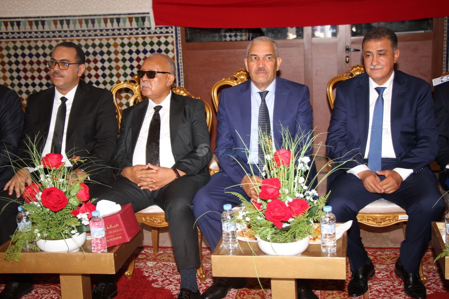 اسرة القضاء و المجلس العلمي بالجديدة يتقاسمان الاحتفال  بعيد العرش مع عامل الاقليم