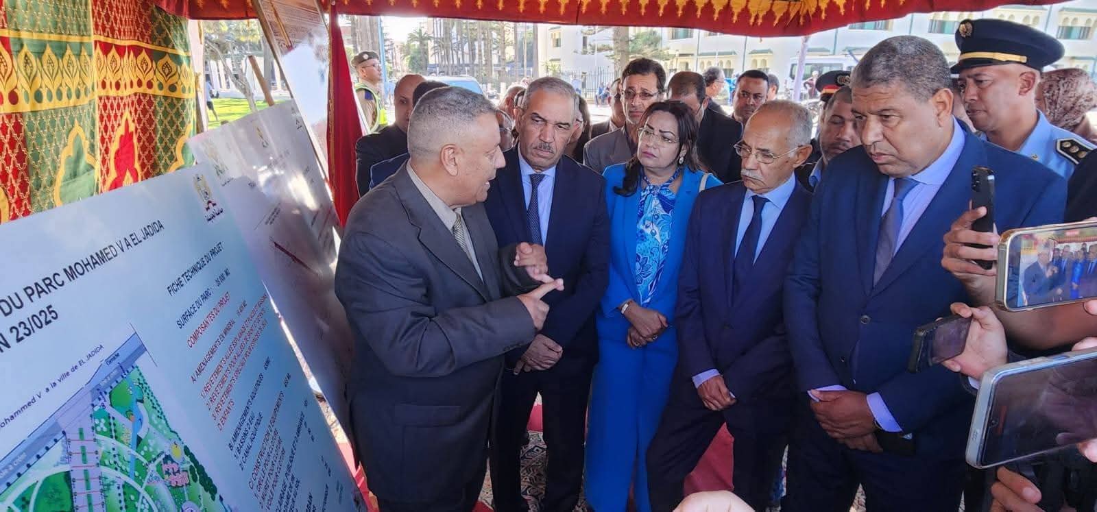 إعطاء انطلاقة أشغال إعادة تأهيل حديقة محمد الخامس التاريخية بالجديدة،