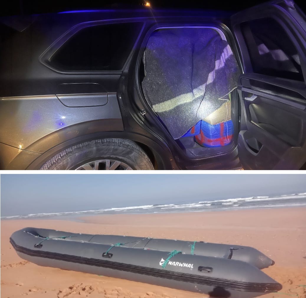 جهوية درك الجديدة تحبط عملية تهريب دولي للمخدرات عبر المحيط الأطلسي