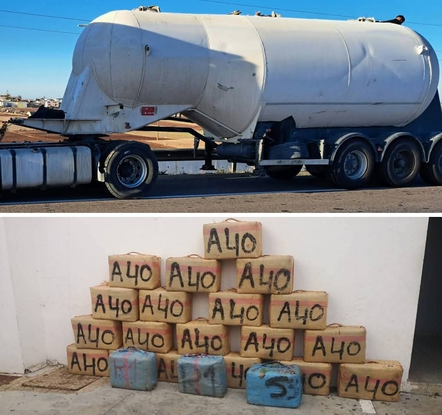 إطلاق 4 رصاصات لشل شاحنة محملة ب5 أطنان من الحشيش كانت متوجهة إلى آسفي