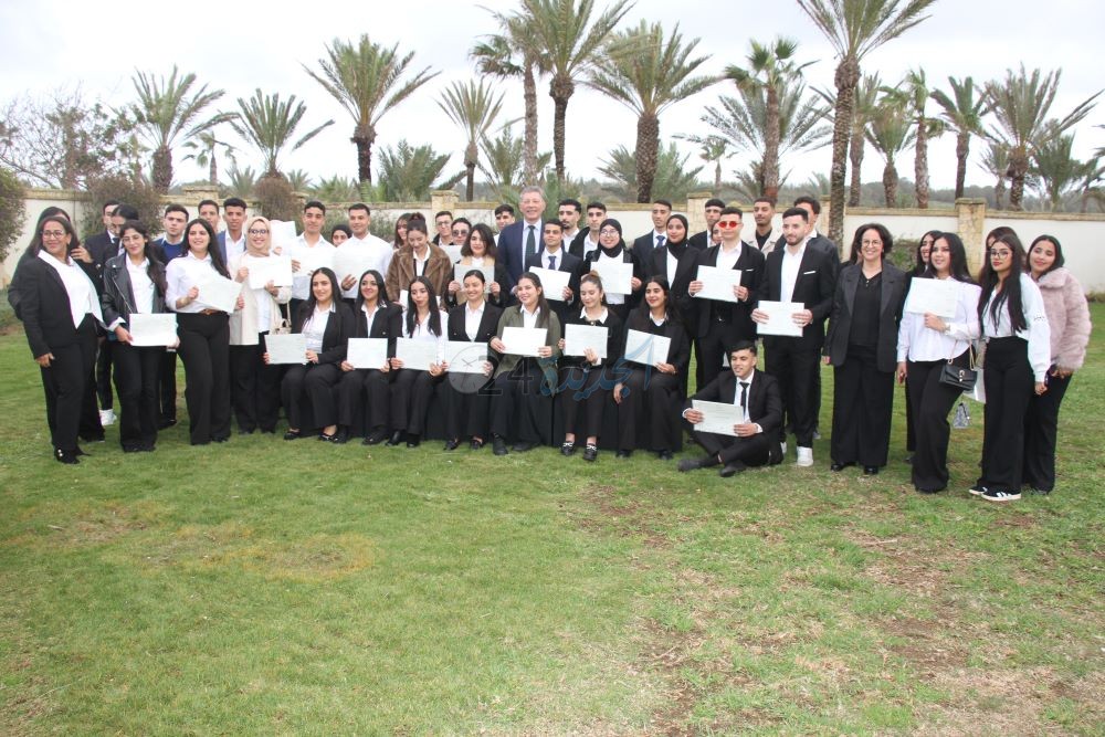 منتجع مازاغان يحتضن حفل توزيع الشواهد على خريجي الدفعة الثالثة لمركز التكوين بالتمرس