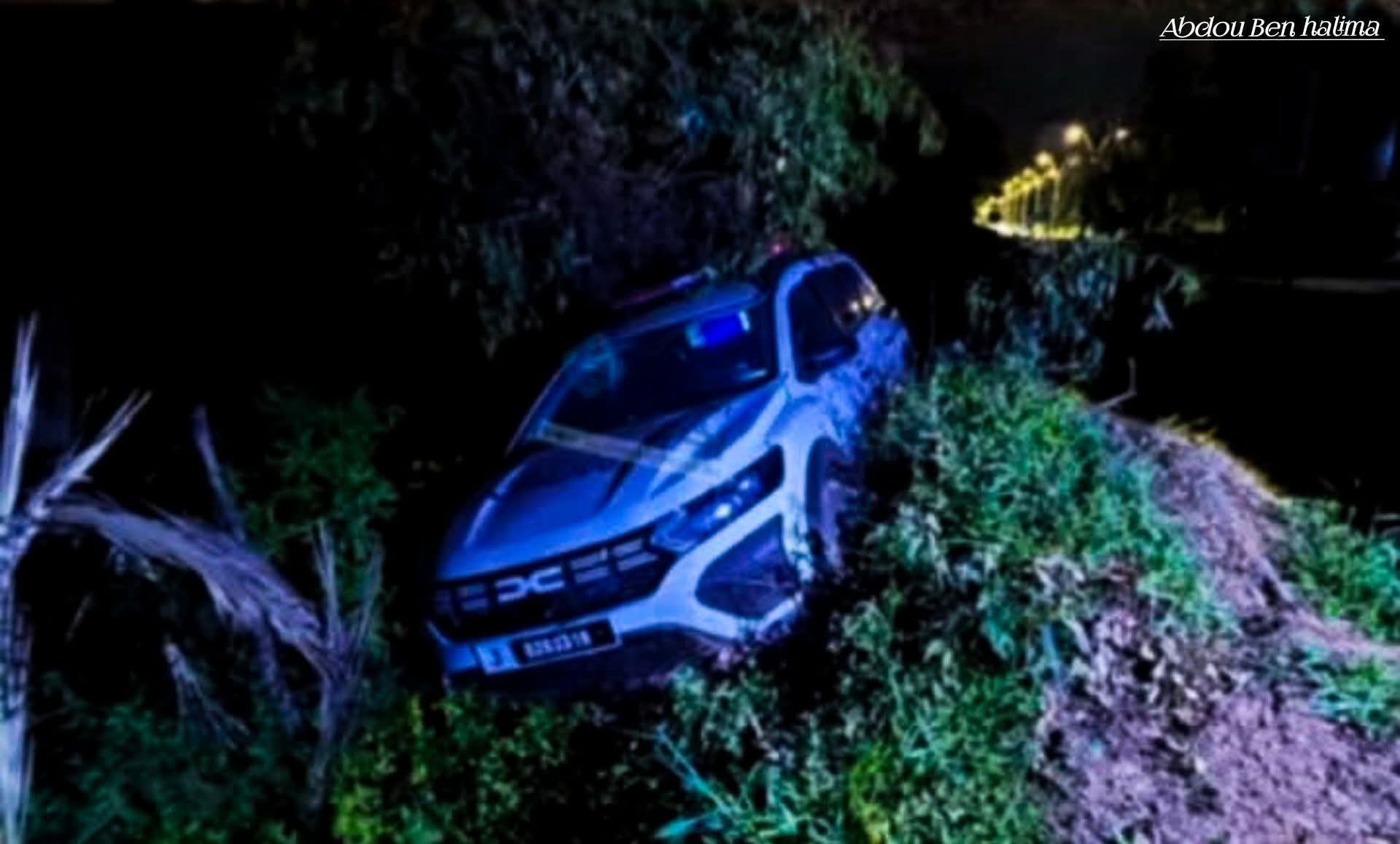 انقلاب سيارة اسعاف سلمها عامل إقليم الجديدة لجماعة لغديرة في إطار مبادرة ال INDH  .