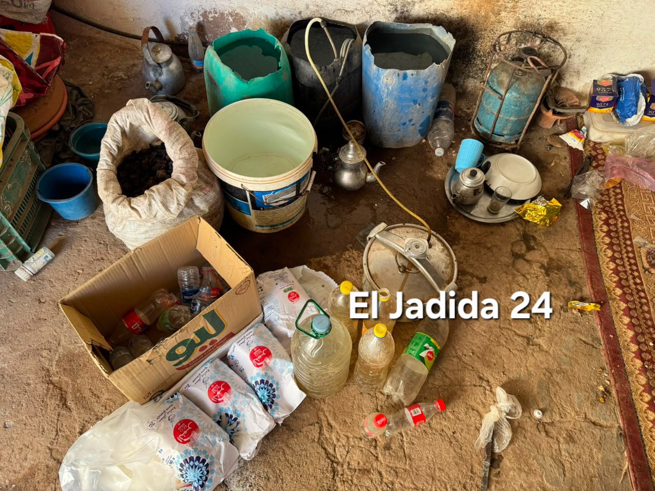 الجديدة: الدرك الملكي بأولاد فرج يفكك معملاً سرياً لتقطير "الماحيا" بدوار الصابرو