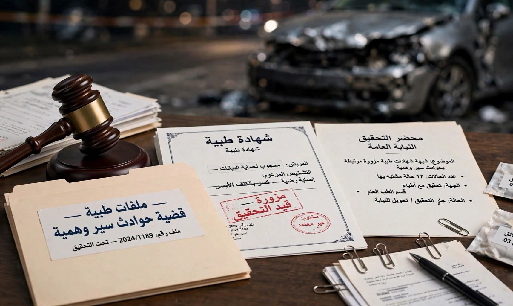 الجديدة: الفرقة الوطنية تحقق مع 7 أطباء بتهمة تزوير شواهد طبية لحوادث وهمية