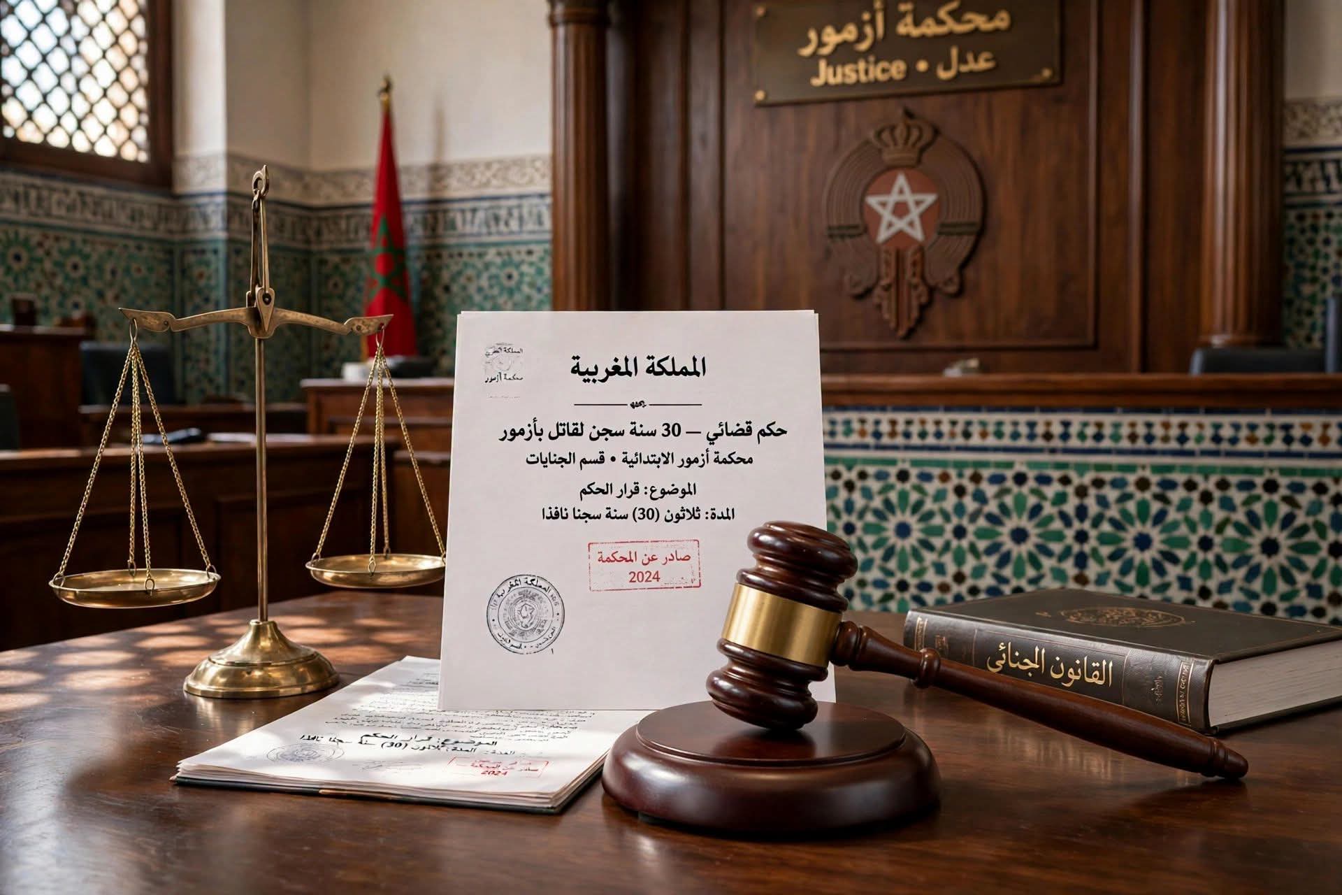 30 سنة سجنا لقاتل غريمه طعنا في العنق بأزمور